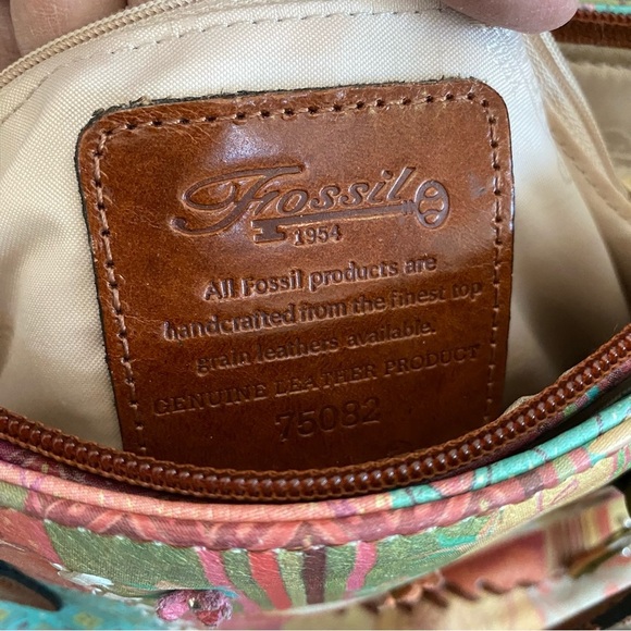 Fossil Women's Multicolor Handbag With Logo Key Design One Size - Picture 6 of 10